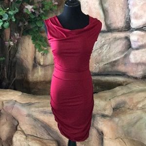 Fitted Ruche with cowl neck